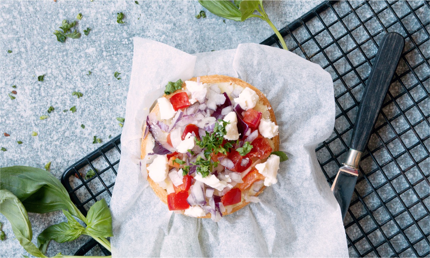 Mini quiche met feta en kikkererwten