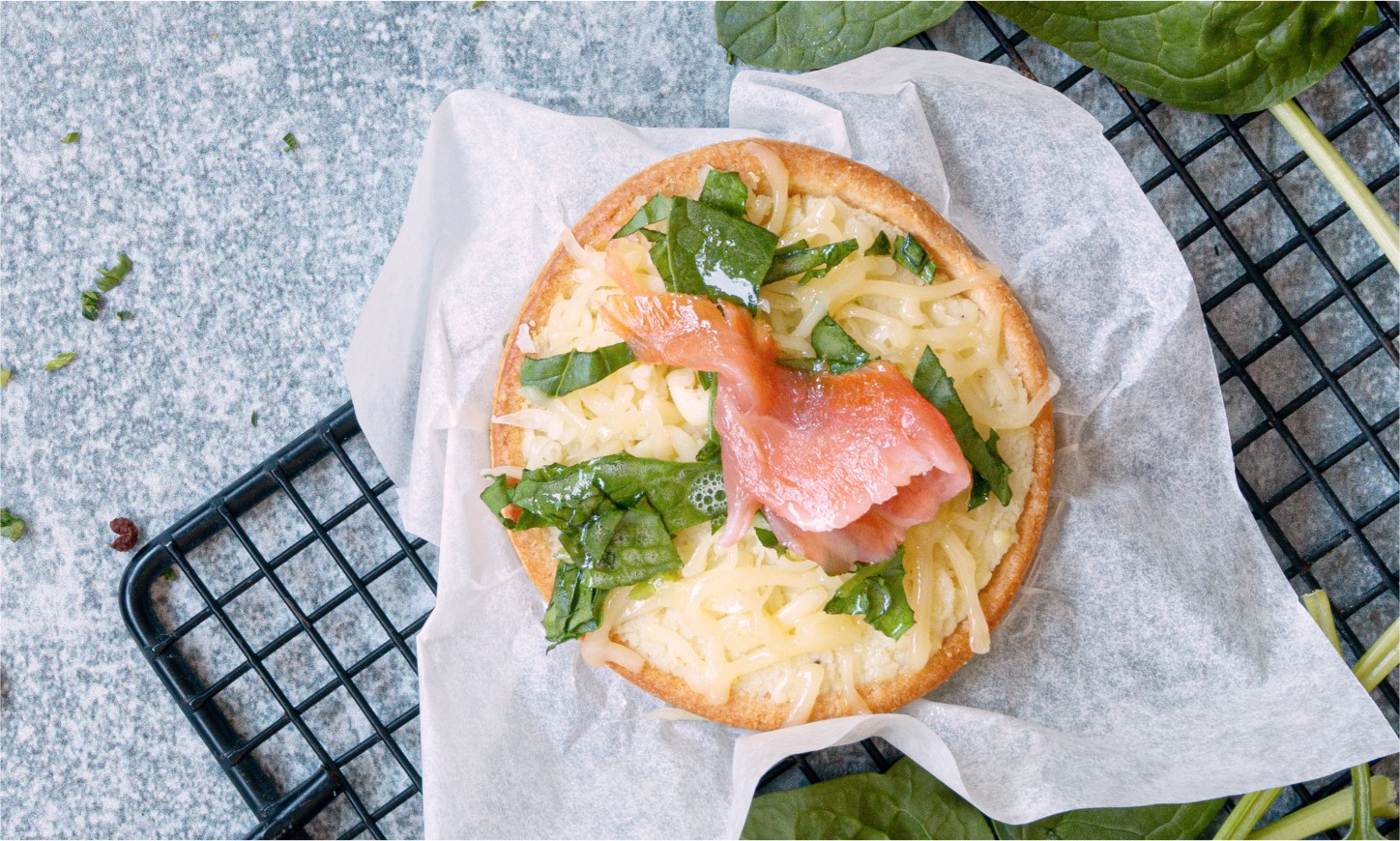 Mini quiche met zalm en spinazie