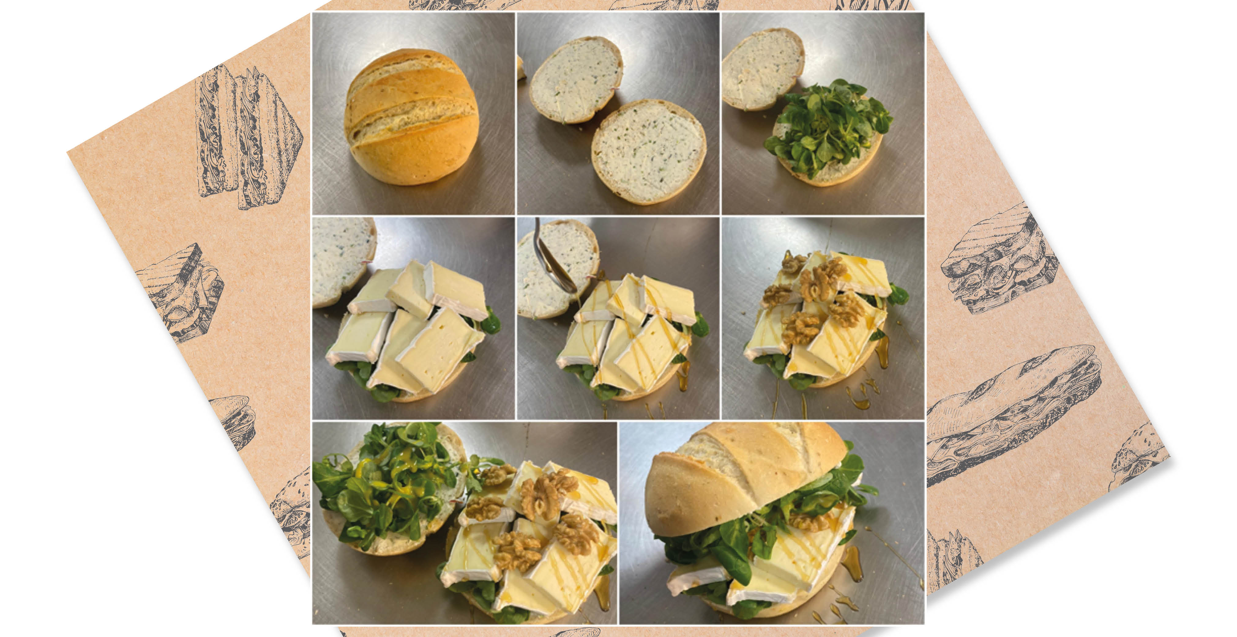 Broodje brie walnoot