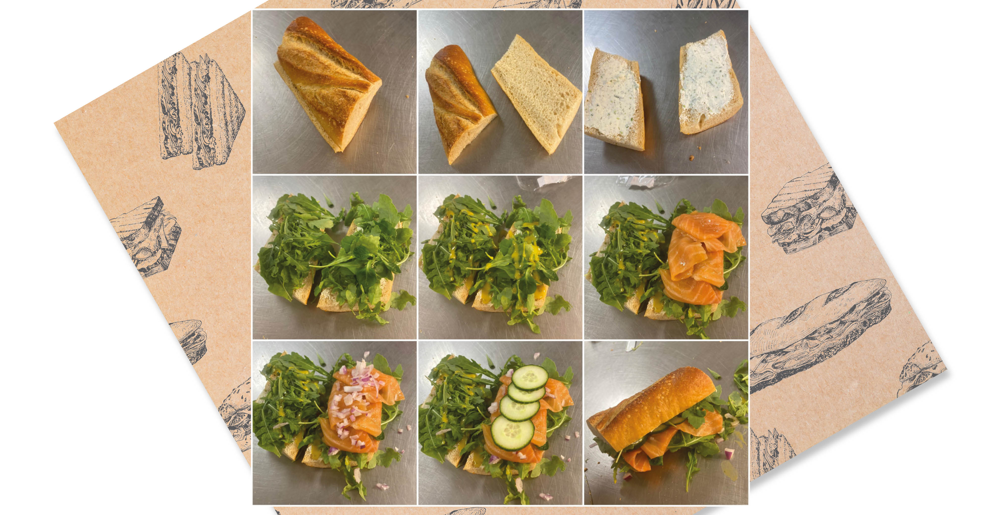 Broodje gerookte zalm