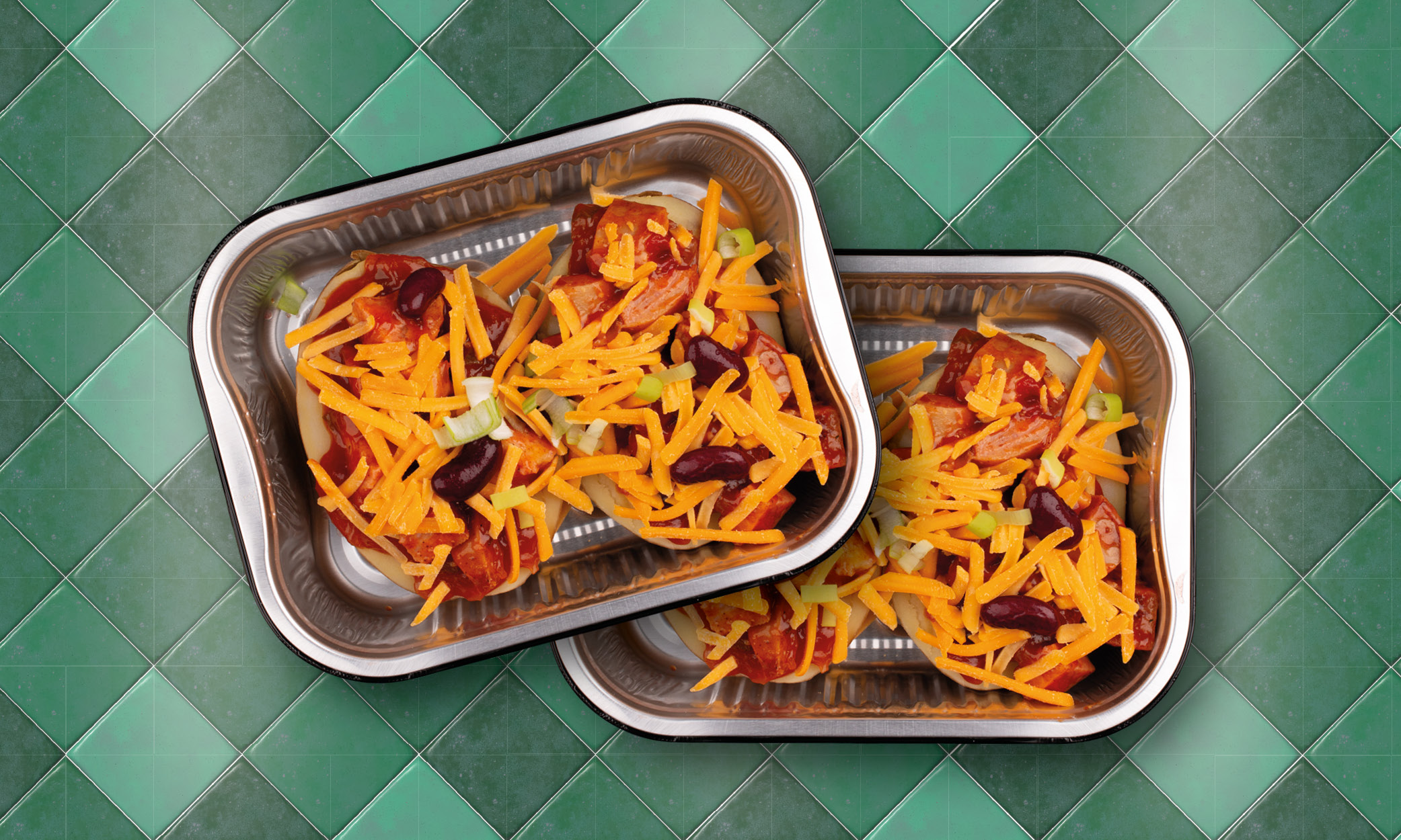 Gepofte aardappel Mexican style