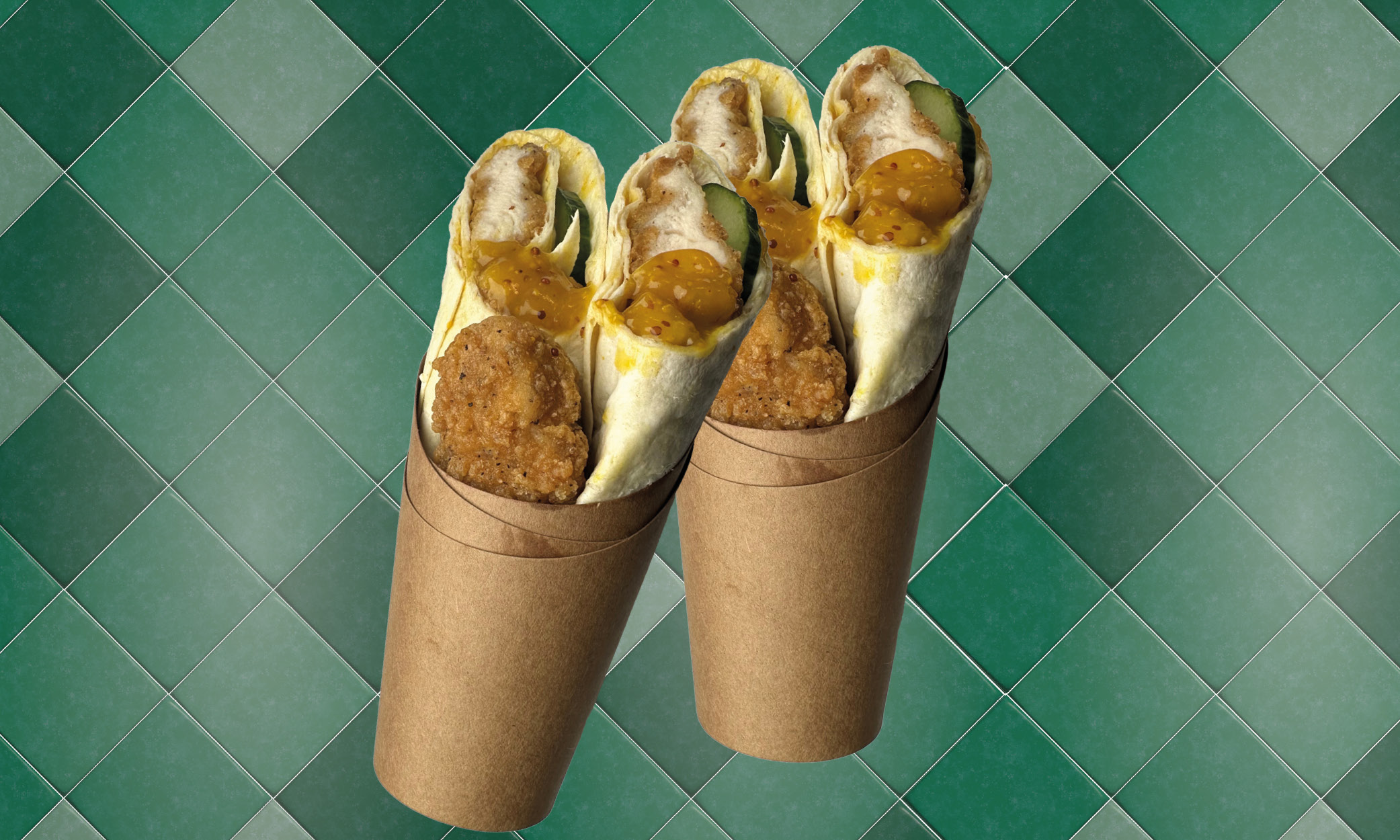 Krokante Kipwrap Honingmosterd