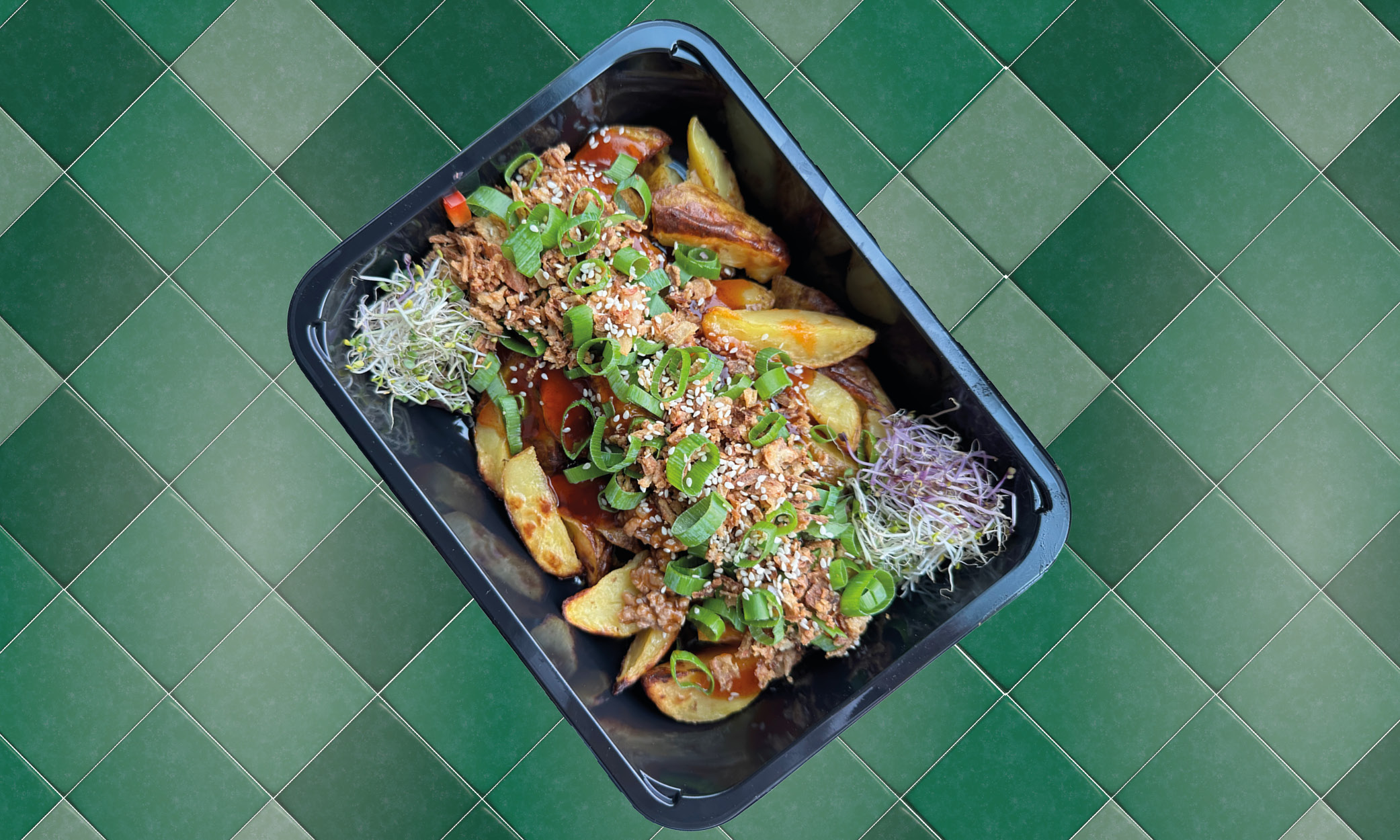 Loaded Potatoes -  Asian style