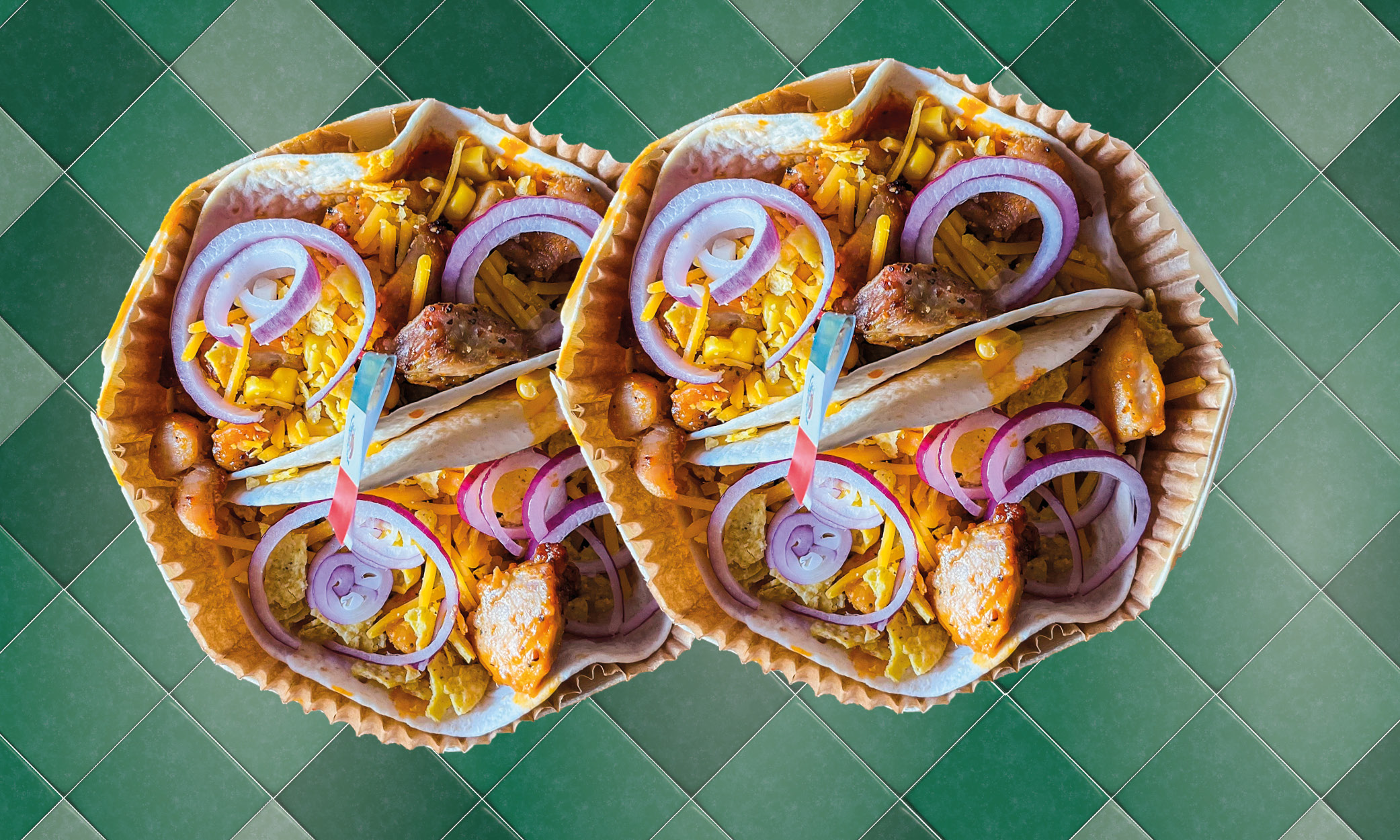 Mexicaanse taco met kip