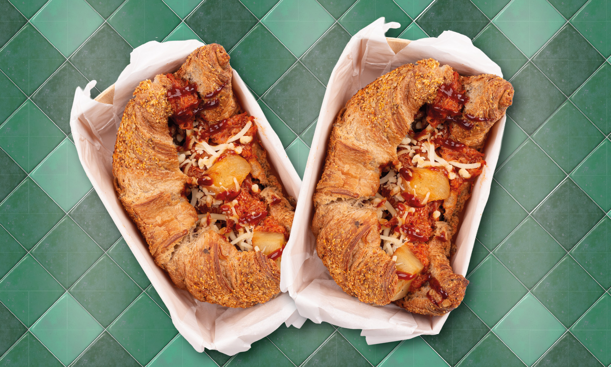 Sweet BBQ croissant